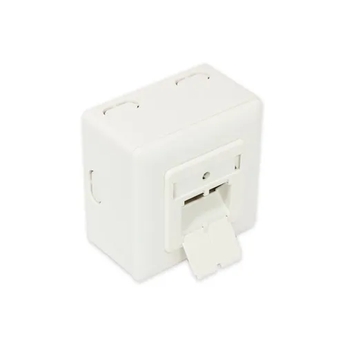 Good Connections Netzwerkdose CAT6A universal mit Aufputzgehäuse perlweiß