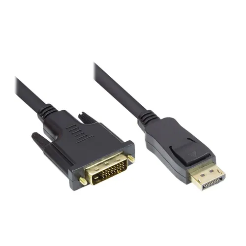 Good Connections Anschlusskabel 3m DisplayPort zu DVI-D schwarz