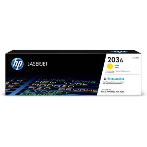 HP CF542A / 203A Original Toner Gelb für ca. 1.300 Seiten gelb bis 1300 Seiten