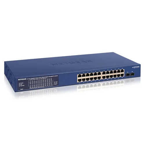 Netgear GS724TPP 24-Port PoE+ Smart Pro Switch (2x SFP) 380W PoE-Budget