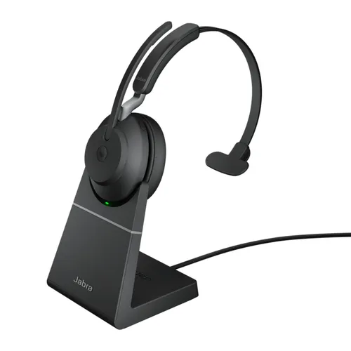 Jabra Evolve2 65 USB-A, Microsoft Teams, Mono, inkl. Ladestation, schwarz