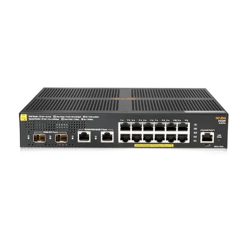 HPE Aruba 2930F-12G 12x GB-Lan, davon 12x PoE+ (139W), 2x SFP+