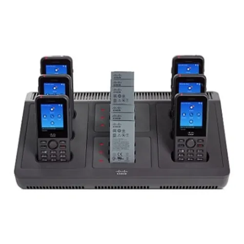 Cisco Wireless IP Phone 8821 Mehrfachladegerät mit Netzteil/-kabel