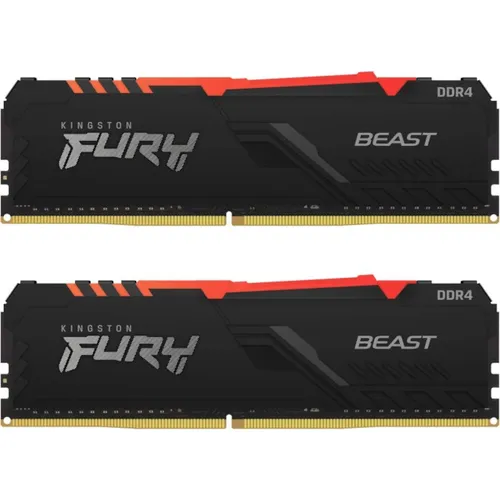 16GB (2x8GB) KINGSTON FURY Beast RGB DDR4-3600 CL17 RAM Gaming Arbeitsspeicher RAM mehrfarbig beleuchtet