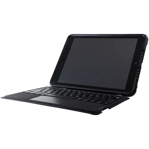 OtterBox Unlimited Keyboard Folio Deutsch für Apple iPad (7th, 8th, 9th gen) Black Crystal