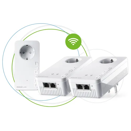 devolo Magic 2 WiFi ac Next Multiroom Kit 2400Mbit,Powerline+WLAN, 5x LAN, Mesh