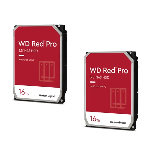 WD Red Pro 2er Set WD161KFGX - 16 TB 7200 rpm 512 MB 3,5 Zoll SATA 6 Gbit/s CMR