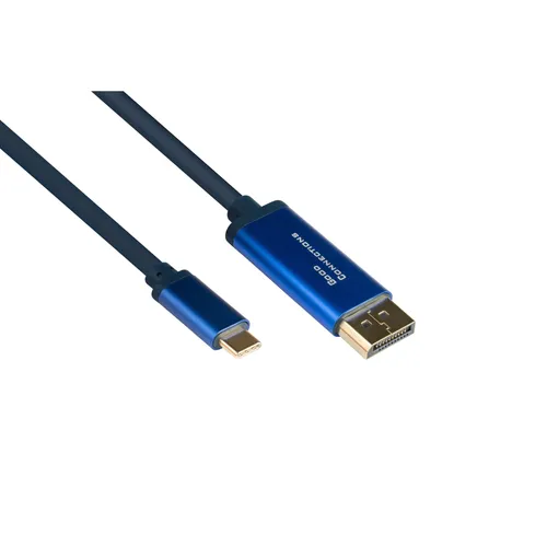 Good Connections Adapterkabel Smartflex USB-C/ DisplayPort 4K UHD 60Hz 1m blau