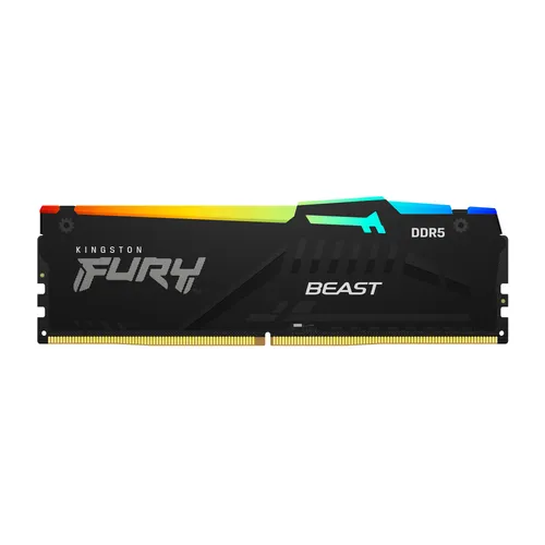 8GB (1x8GB) KINGSTON FURY Beast RGB DDR5-4800 CL38 RAM Gaming Arbeitsspeicher RAM mehrfarbig beleuchtet