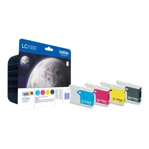 Brother LC1000 Tinte Multipack schwarz, gelb, cyan, magenta