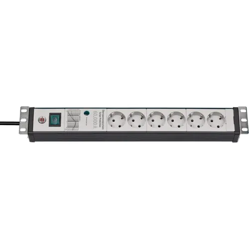 Brennenstuhl 1156057696 Premium-Line 6-fach 3m grau/schwarz