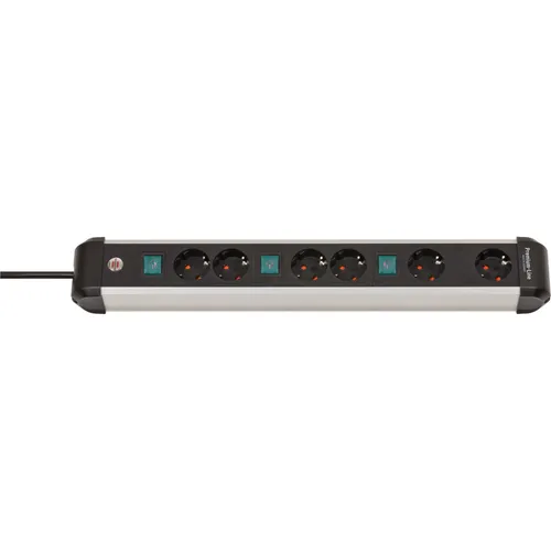Brennenstuhl 1391030601 Premium-Alu-Line 3x 2-fach 3m silber/schwarz