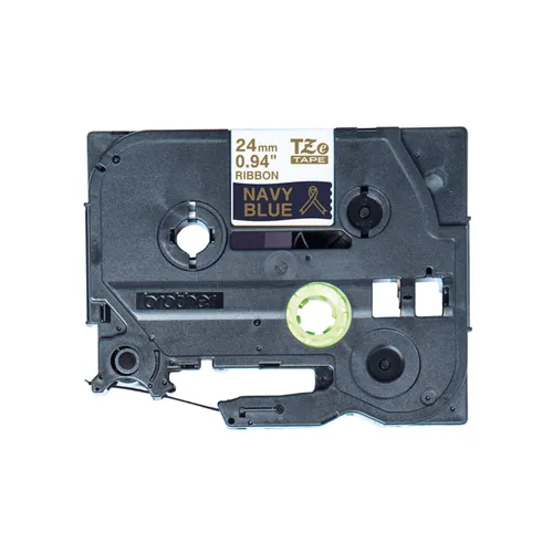 Brother TZERN54 P-Touch Thermo Textilfarbband dunkelblau / gold, 24mm x 4m