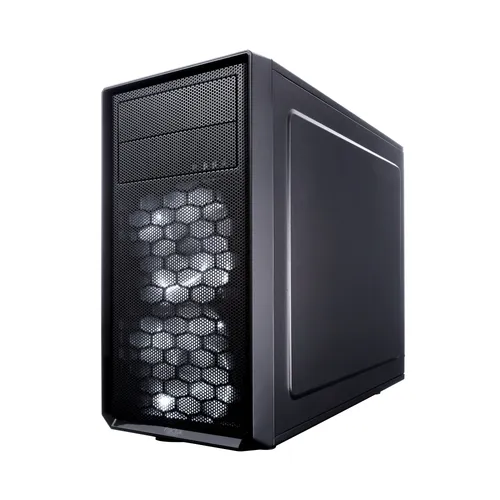 Fractal Design Focus G Mini mATX Gaming Gehäuse mit Seitenfenster. schwarz