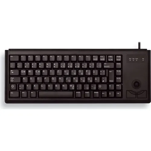 CHERRY G84-4400 Compact ML Switches, integr. Trackball, ND-Layout, schwarz