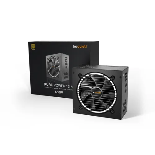 be quiet! Pure Power 12 M 550 Watt Netzteil 80+ Gold ATX 3.1 PCIe5.1 modular 550 Watt