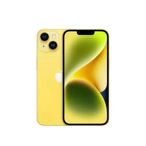 Apple iPhone 14 Apple iOS Smartphone in gelb  mit 128 GB Speicher