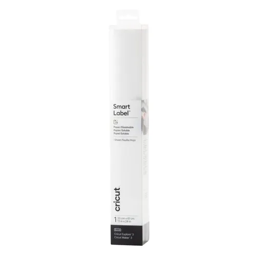 Cricut Smart Label Papier – auflösbar 33x61 cm (weiß)
