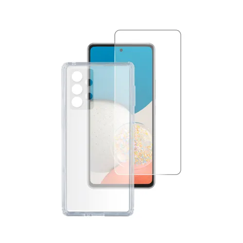 4Smarts 360° Starter Set X-Pro Glas + Case für Galaxy A54, transparent