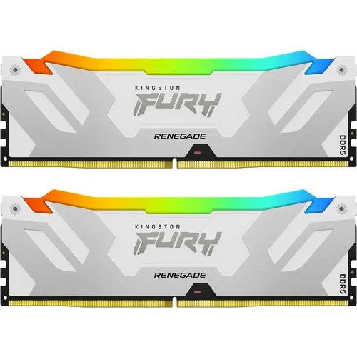 32GB (2x16GB) KINGSTON FURY Renegade RGB White DDR5-6400 CL32 RAM Speicher Kit RAM mehrfarbig beleuchtet