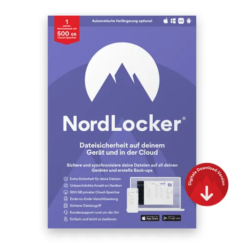 NordLocker | 500GB | Download & Produktschlüssel