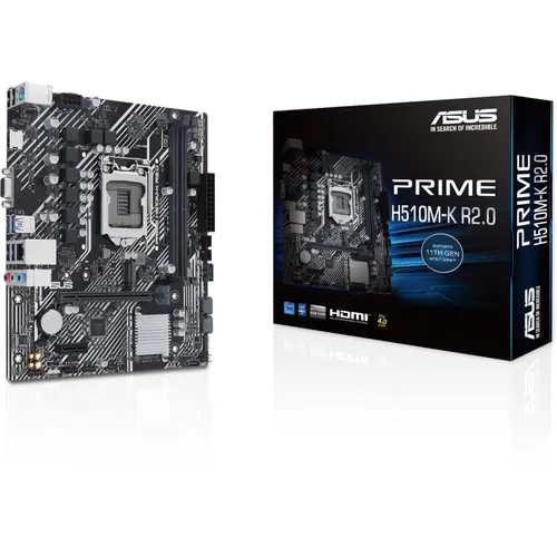 ASUS Prime H510M-K R2.0 mATX, Sockel 1200 M.2/USB3.2/HDMI/VGA