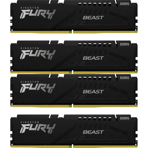 128GB (4x32GB) KINGSTON FURY Beast Black XMP DDR5-5200 CL40 RAM Speicher Kit RAM
