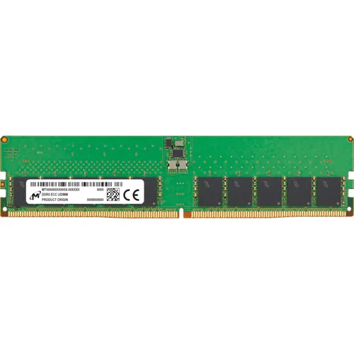 32GB (1x32GB) MICRON UDIMM DDR5-4800, CL40, ECC, dual ranked x8 RAM