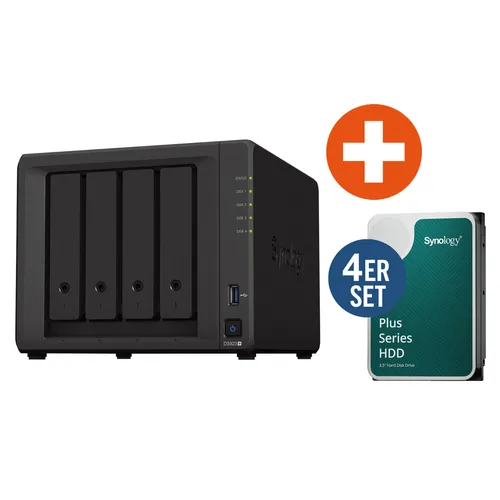 Synology DS923+ NAS System 4-Bay 48 TB inkl. 4x 12 TB Synology HDD HAT3300-12T