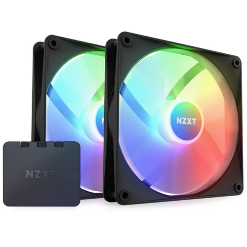 NZXT RF-C14DF-B1 Hub-mounted LED Fan Twin 140mm black
