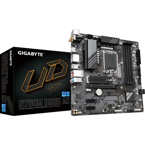 GIGABYTE B760M DS3H AX mATX Sockel 1700 M.2/HDMI/DP/WIFI/BT