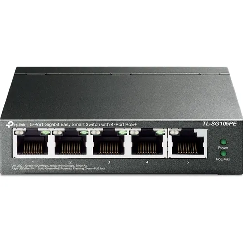 TP-Link TL-SG105PE 4x GB-LAN,  PoE+