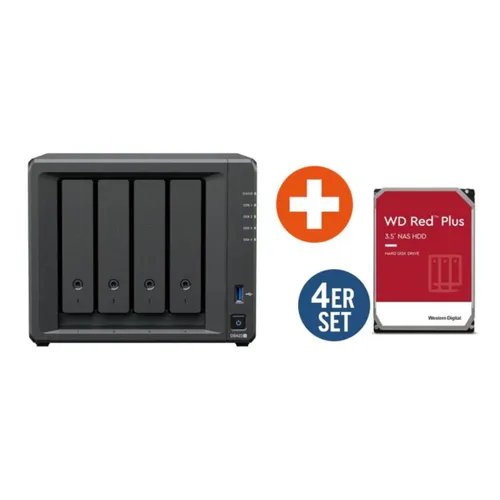Synology Diskstation DS423+ NAS System 4-Bay inkl. 4x 6TB WD Red Plus WD60EFPX