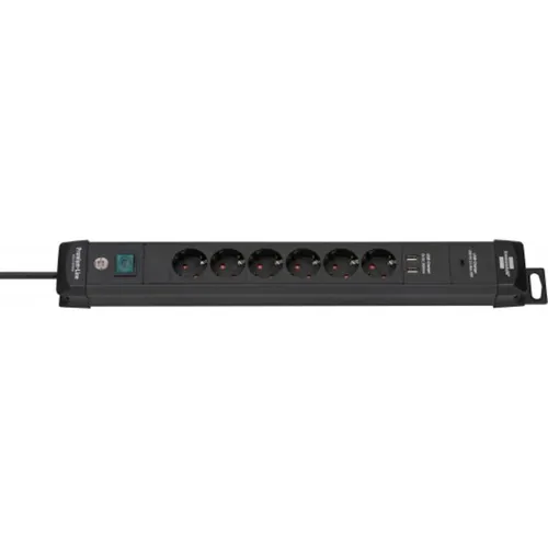Brennenstuhl Premium Line USB Power Delivery Steckdosenleiste 6-fach 3m schwarz