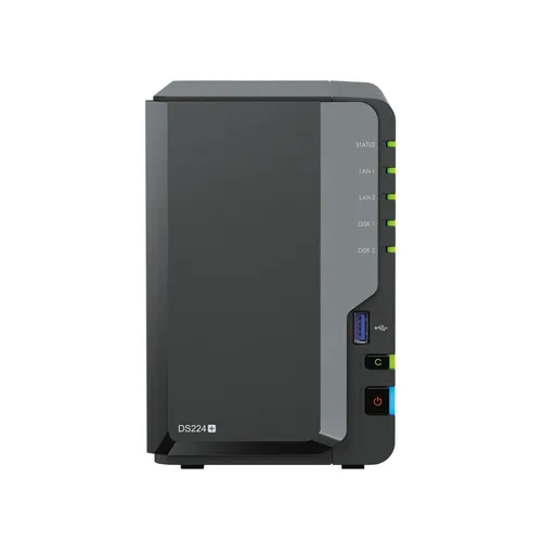 Synology Diskstation DS224+ NAS System 2-Bay inkl. 2x 8 TB WD Red Plus WD80EFZZ