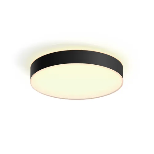 Philips Hue White Ambiance Enrave Deckenleuchte L schwarz 4500lm inkl. Dimmschalter
