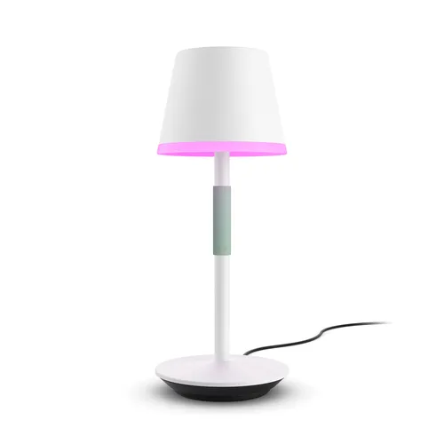 Philips Hue White & Color Ambiance Go Tragbare Tischleuchte, 370lm, weiß