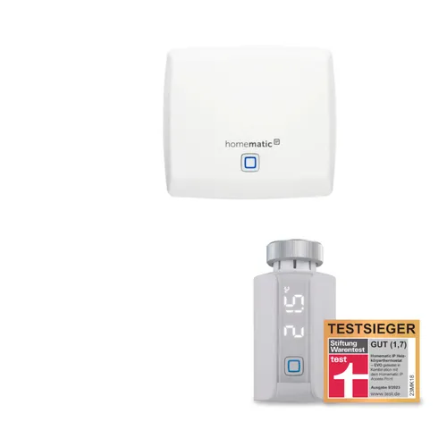 Homematic IP Starter Set Smarte Heizung Premium • 1xThermostat Evo • Access Point