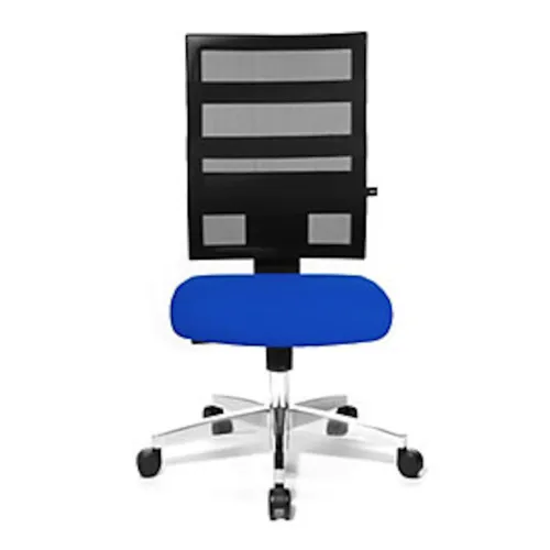 Topstar Bürodrehstuhl X-PANDER, Netzrückenlehne, schwarz/blau