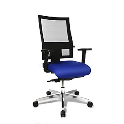 Topstar Bürodrehstuhl PROFI NET 11, Höhenverstellb.Arml., Softpad-Auflage, blau