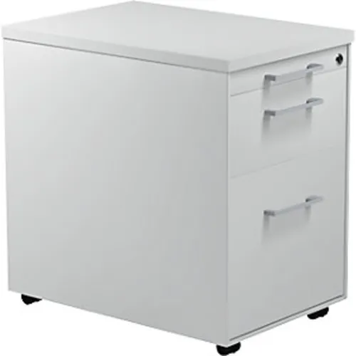 Schubladencontainer auf Rollen, 579x600mm, 1 Materialschub, lichtgrau