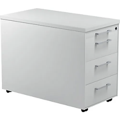 Schubladencontainer auf Rollen, 579x800mm, 3 Schubl., lichtgrau