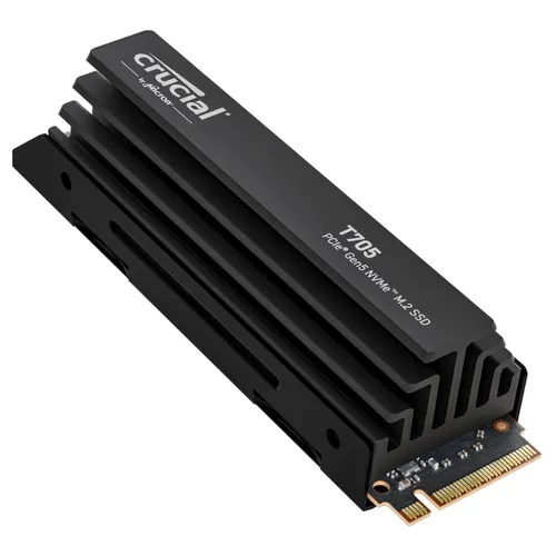 Crucial T705 NVMe SSD 2 TB M.2 2280 PCIe 5.0 mit Kühlkörper