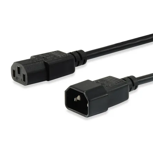 EQUIP 112100 Hochwertiges Netzkabel, C13 auf C14, 1.8m
