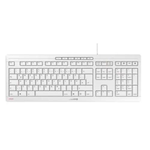 CHERRY STREAM KEYBOARD 2019 USB weiß-grau QWERTY