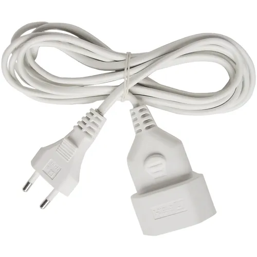 Brennenstuhl Kunststoff-Verlängerungskabel Euro Stecker/ Kupplung 3m weiß