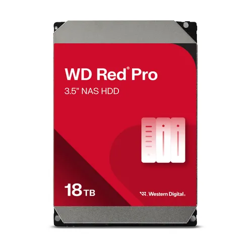 WD Red Pro WD181KFGX NAS HDD - 18 TB 7200 rpm 512 MB 3,5 Zoll SATA 6 Gbit/s CMR 18TB