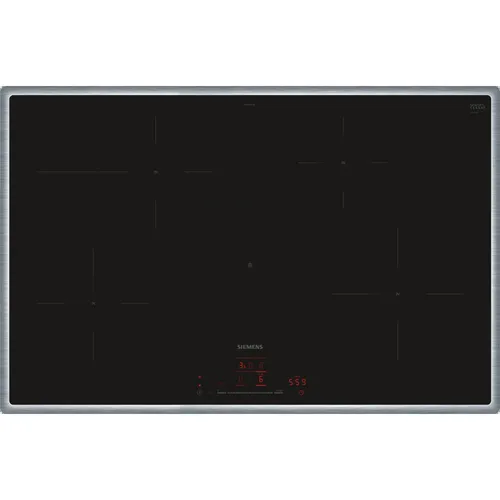 Siemens EH845HFB1E iQ300 Induktionskochfeld 80 cm Schwarz, Mit Rahmen aufliegend