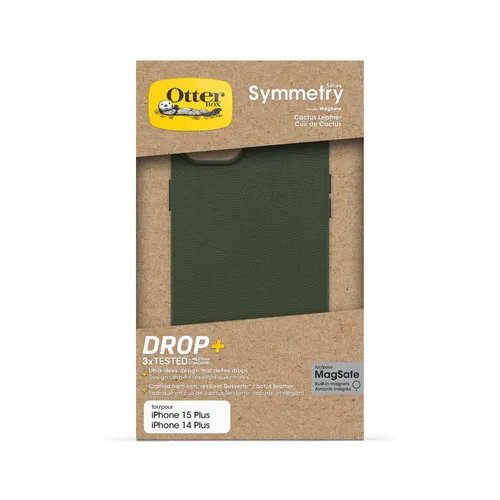 OtterBox Symmetry Cactus Leather iPhone 15 / 14 Plus Cactus Groove grün