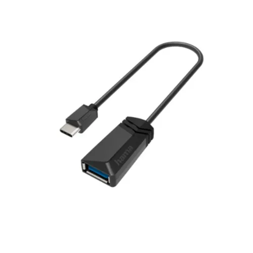 Hama 020175 USB 2.0 Adapterkabel 0.9m USB-A zu micro-B St./St. schwarz